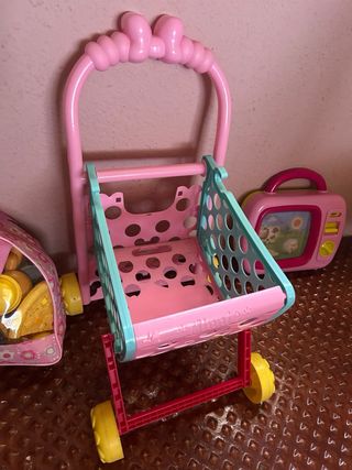 Carrito compra+ comidita+ juguetito por 5 euros 