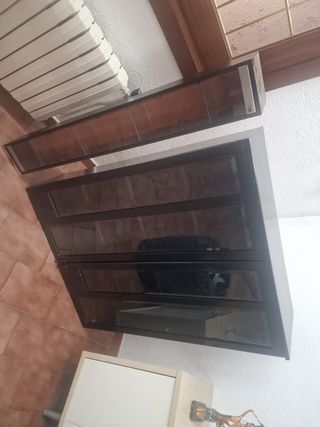 Vitrina negra - Muebles de cristal