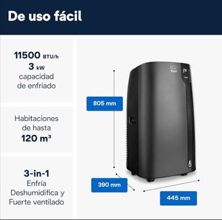 Pinguino Delonghi 3000 frigorias 