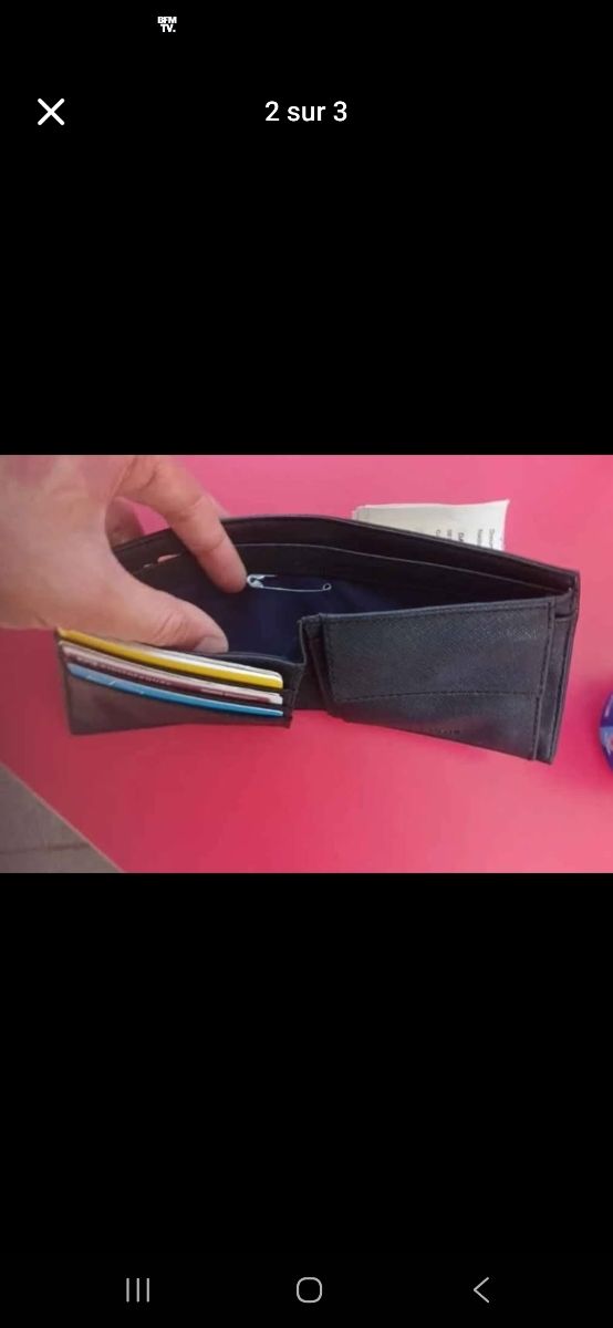 Billetera Lacoste Chantaco - Negra