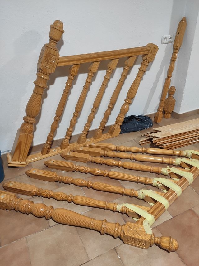 Baranda en madera de pino