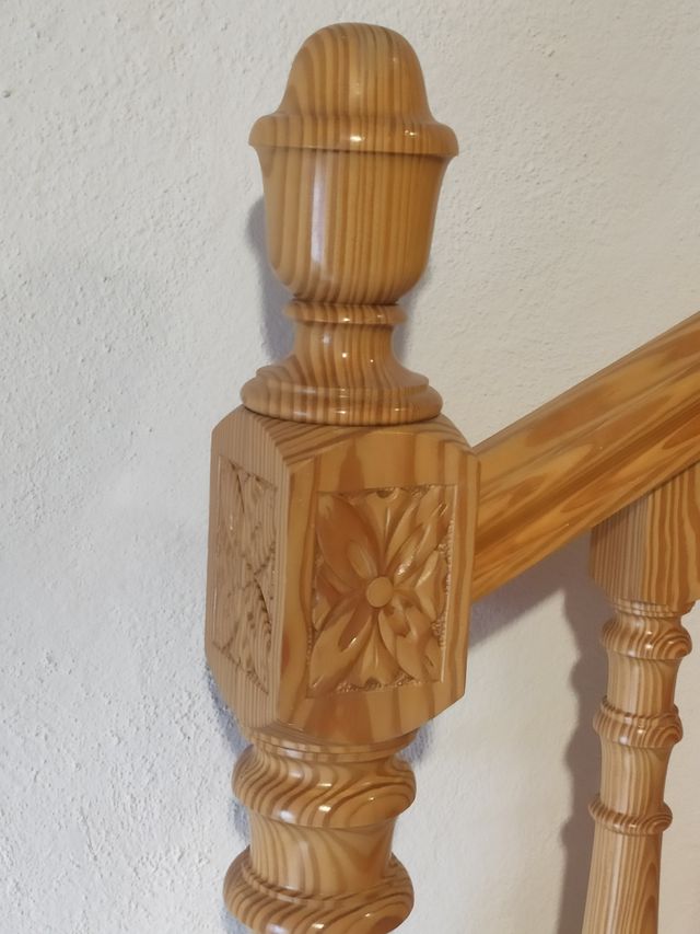 Baranda en madera de pino