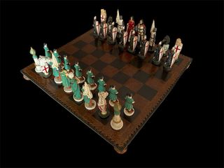 Scacchi Crociati Dipinti a Mano