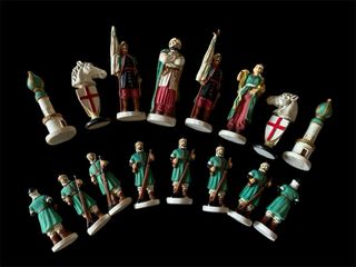 Scacchi Crociati Dipinti a Mano