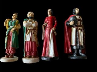 Scacchi Crociati Dipinti a Mano