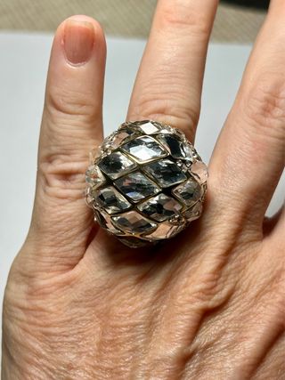 Anillo Swarovski circonitas oro