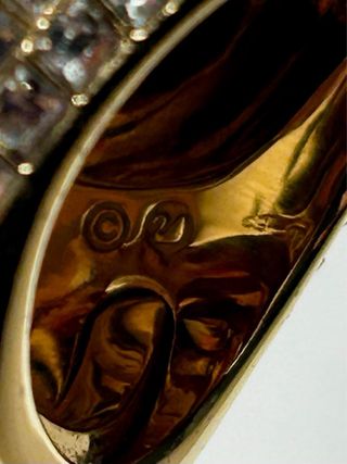 Anillo Swarovski circonitas oro