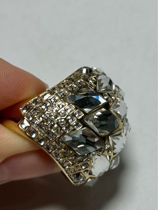 Anillo Swarovski circonitas oro