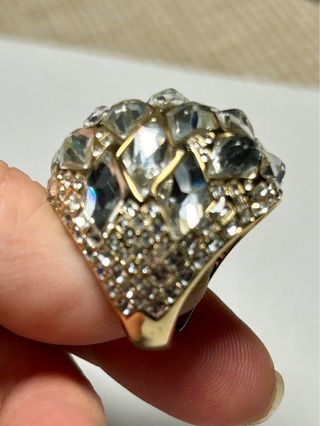 Anillo Swarovski circonitas oro