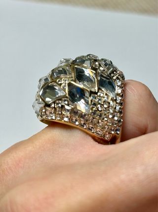 Anillo Swarovski circonitas oro