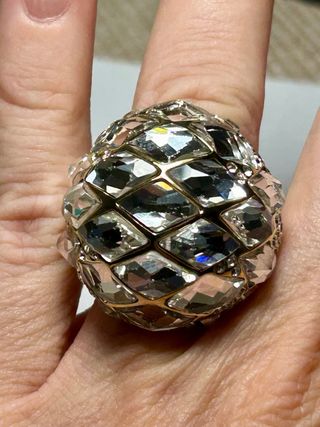 Anillo Swarovski circonitas oro
