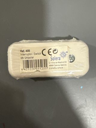 Interruptor luz nuevo