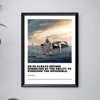 Interstellar - Quadro con stampa film cinema 40x30
