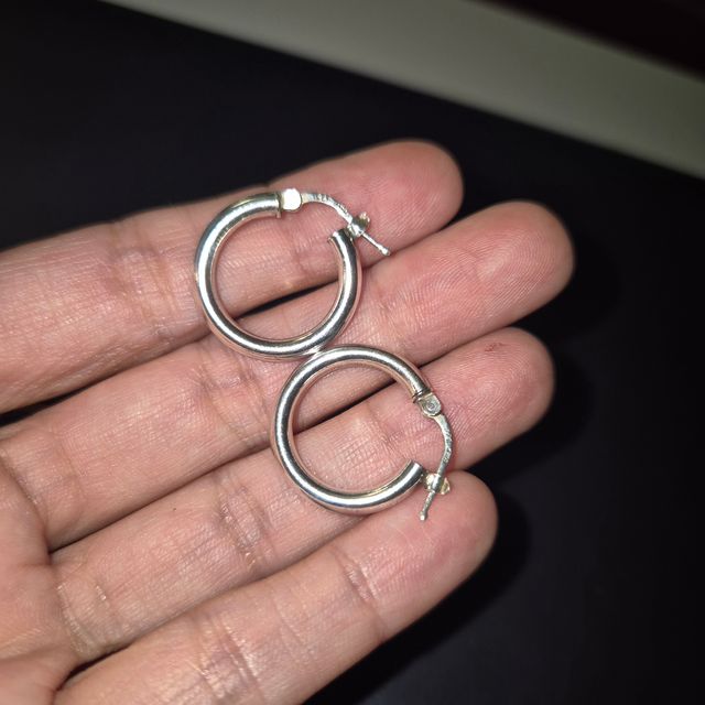 Aretes Aro Plata - Pendientes Plata