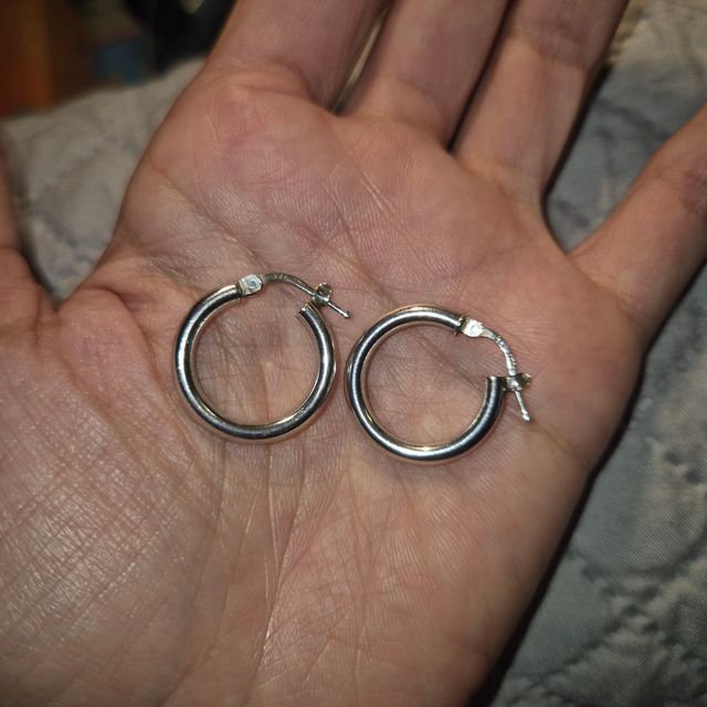 Aretes Aro Plata - Pendientes Plata