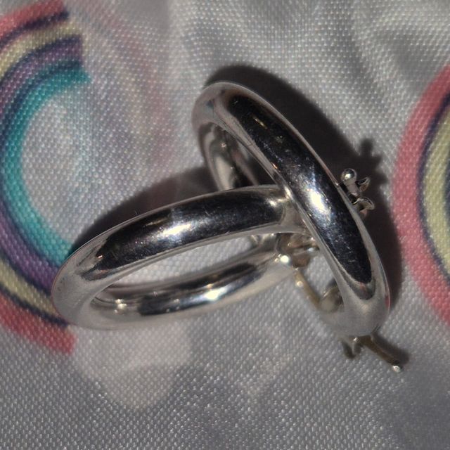 Aretes Aro Plata - Pendientes Plata