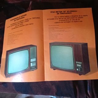 CATALOGO TELEVISONES TELEFUNKEN AÑO 1974