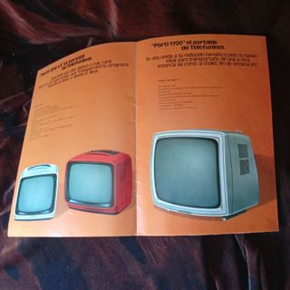 CATALOGO TELEVISONES TELEFUNKEN AÑO 1974