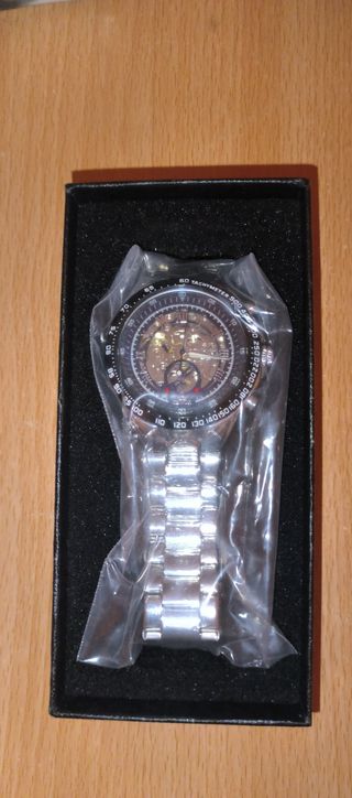 Reloj plata automático 