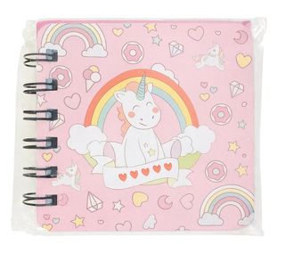 Mini Taccuino Rosa con Unicorno + Penna – Solo 1,5