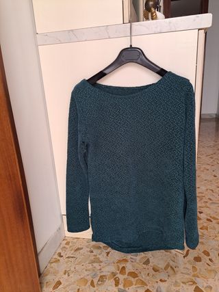 Maglione verde M - Cotone