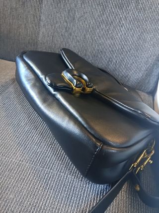 Borsa Coach nera a tracolla