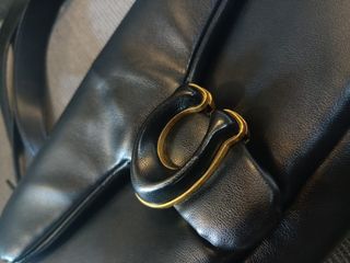 Borsa Coach nera a tracolla