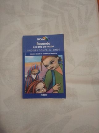 Lote de libros de lectura escolares en gallego.