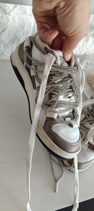 Gioselin Scarpe ragazza 35 - Bianche Argento