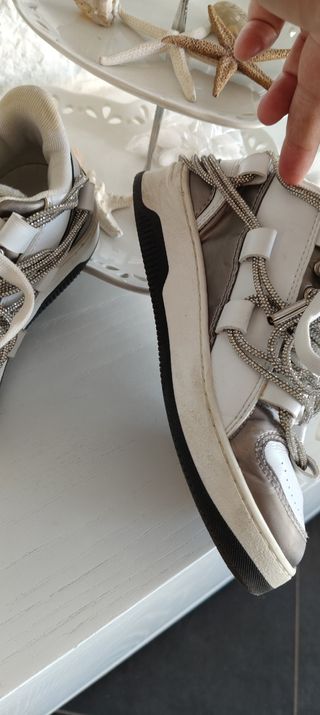 Gioselin Scarpe ragazza 35 - Bianche Argento
