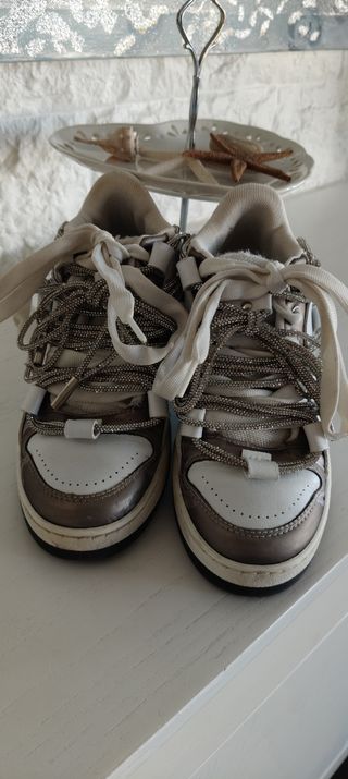 Gioselin Scarpe ragazza 35 - Bianche Argento