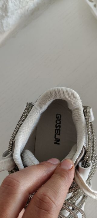 Gioselin Scarpe ragazza 35 - Bianche Argento