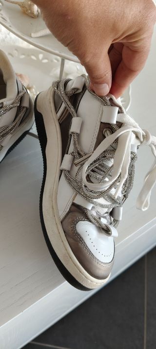 Gioselin Scarpe ragazza 35 - Bianche Argento