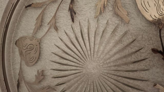 Bandeja Vintage cristal y plata -PRECIO A CONVENIR