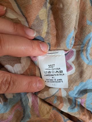 Vestito fantasia scollato - marrone