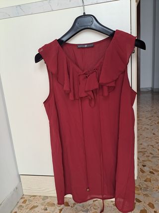 Canotta rossa volant - elegante