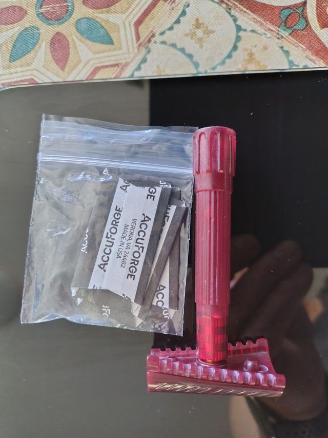 Rasoio Crimson Ghost Rojo, senza scatola, 3 lamett