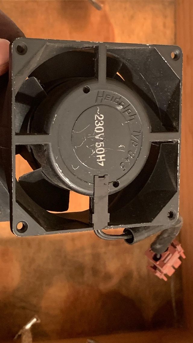 Lote de siete ventiladores 230V Heidelberg