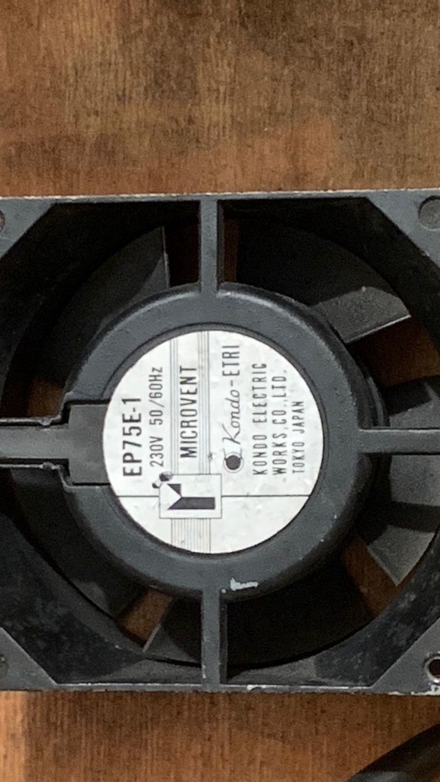 Lote de siete ventiladores 230V Heidelberg