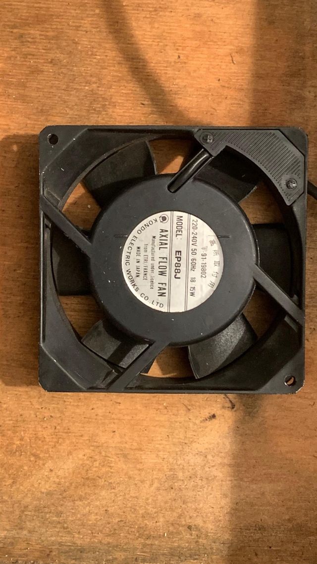 Lote de siete ventiladores 230V Heidelberg