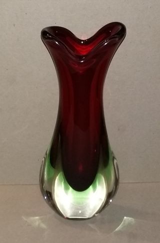 Vaso Vetro Sommerso Murano 27cm