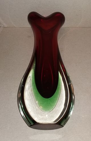 Vaso Vetro Sommerso Murano 27cm