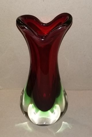 Vaso Vetro Sommerso Murano 27cm
