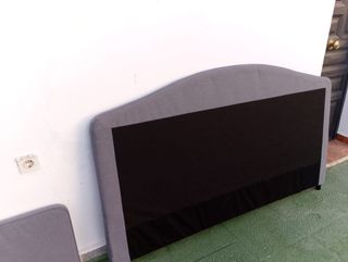 Cabecera cama gris - Tela