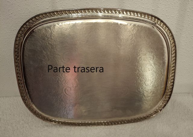 Bandeja Vintage Metálica -METAL PLATEADO
