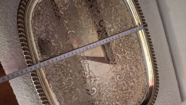 Bandeja Vintage Metálica -METAL PLATEADO