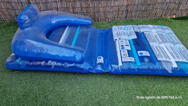 Colchoneta inflable piscina playa