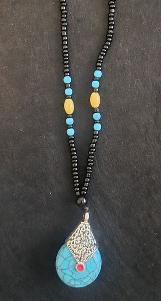 Colgante turquesa | Collar étnico
