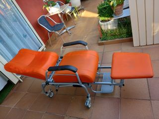 Sillón traslado naranja