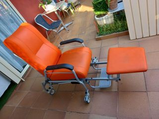 Sillón traslado naranja